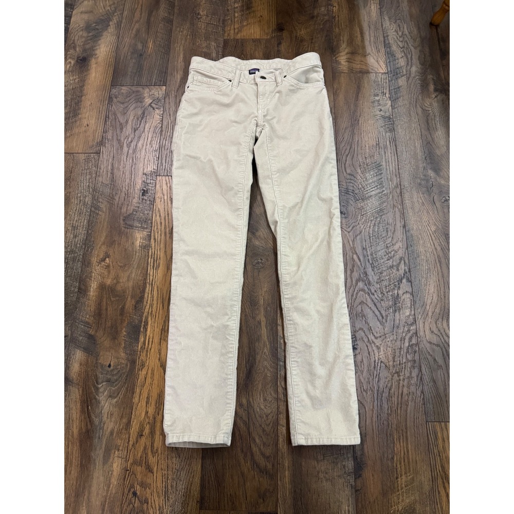Patagonia Organic Cotton Corduroy Pants Women's‎ 28 Beige Straight Leg Casual